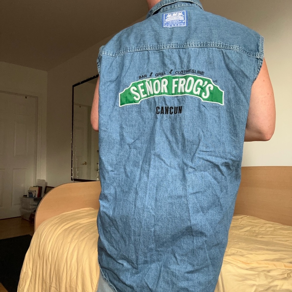 Señor Frog's Denim Sleeveless Shirt